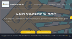 Desktop Screenshot of ferreteriaacentejotenerife.com